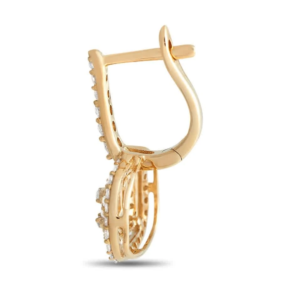 商品LB Exclusive|14K Yellow Gold 0.68ct Diamond Drop Earrings,价格¥5517,第2张图片详细描述