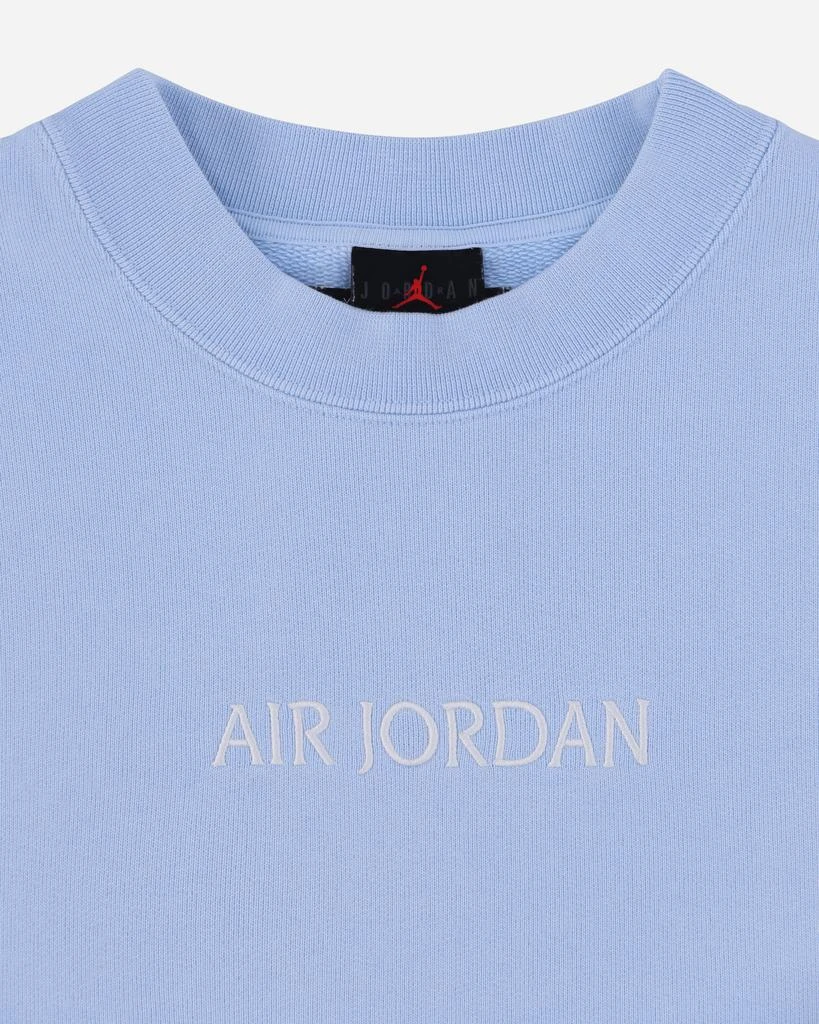 商品Jordan|WMNS Wordmark Fleece Crewneck Sweatshirt Blue,价格¥593,第3张图片详细描述