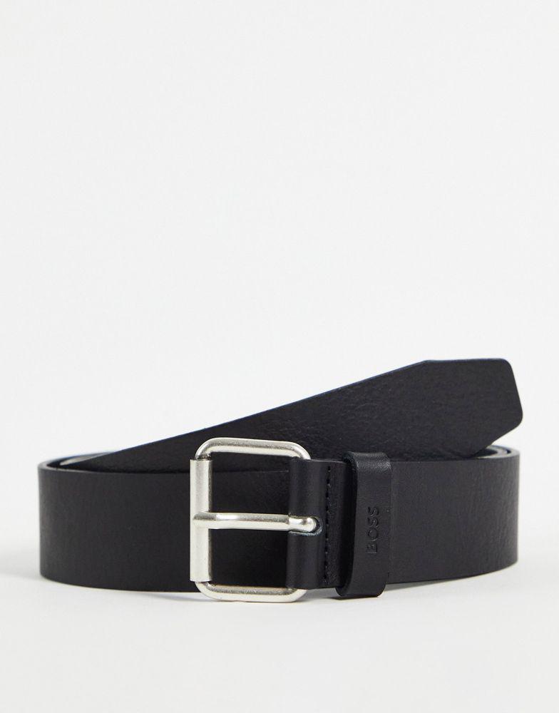 Boss Serge belt in black商品第1张图片规格展示