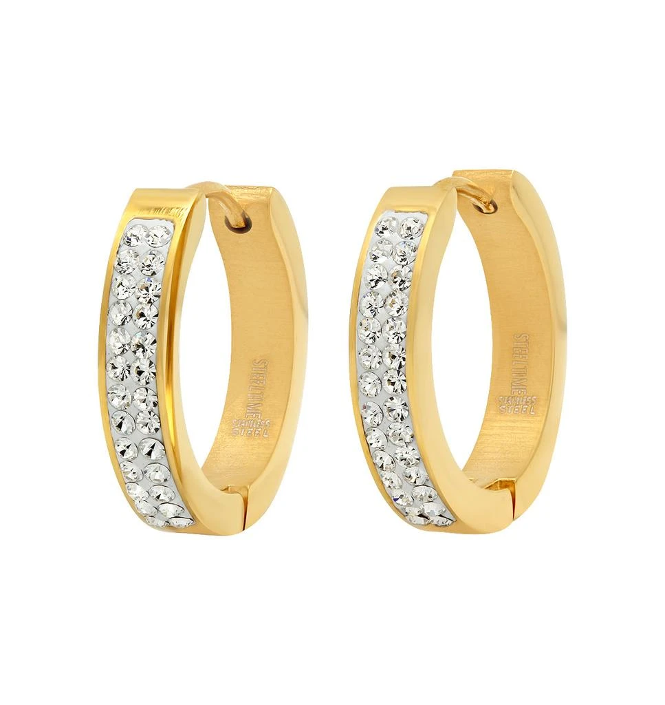 商品Liv & Liz|Crystal Huggie Hoop Earrings,价格¥272,第4张图片详细描述