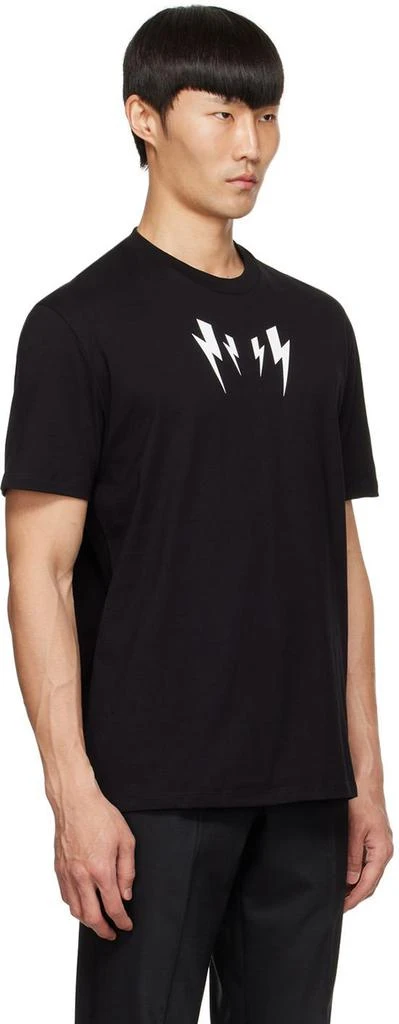 商品Neil Barrett|Black Mirrored Bolt T-Shirt,价格¥956,第2张图片详细描述