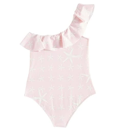 商品Versace|Stella Marina荷叶边单肩连体泳衣,价格¥2207,第4张图片详细描述