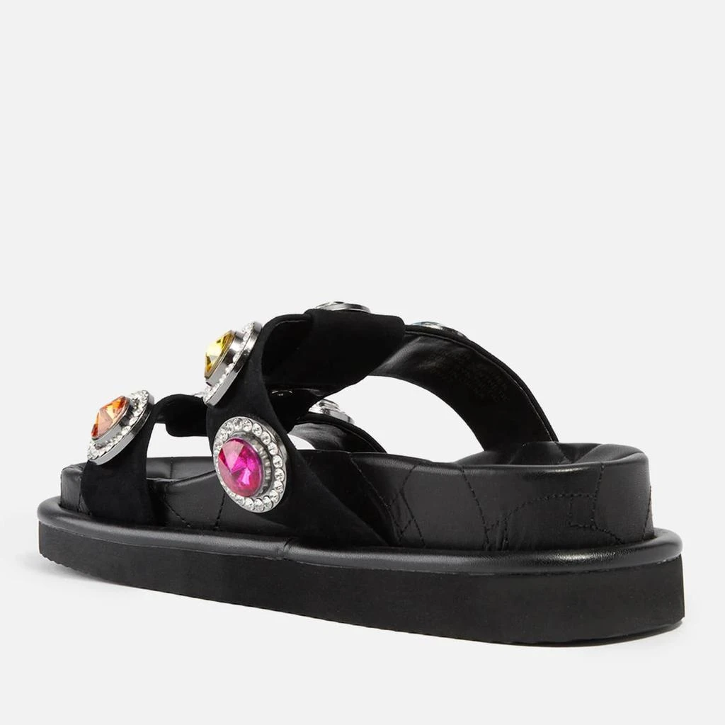 商品Kurt Geiger|KURT GEIGER LONDON ORSON CRYSTAL-EMBELLISHED SUEDE SANDALS,价格¥855,第2张图片详细描述