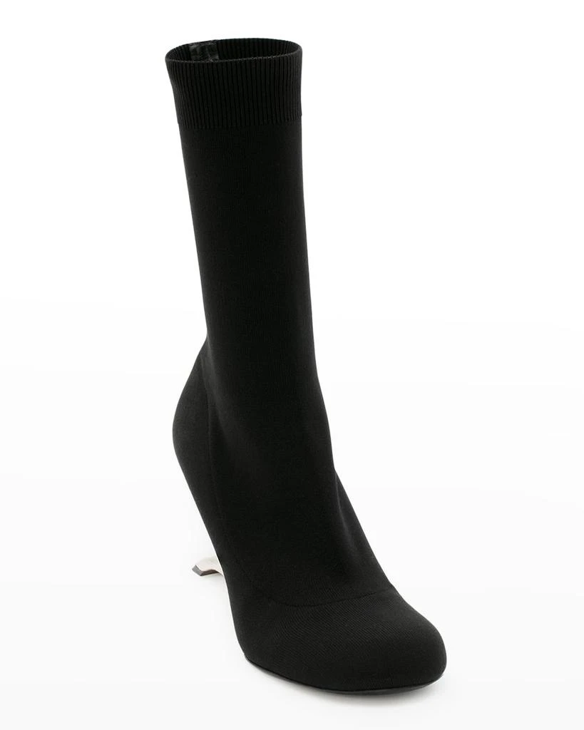 商品Alexander McQueen|Arc Architectural-Heel Sock Booties,价格¥3858,第2张图片详细描述