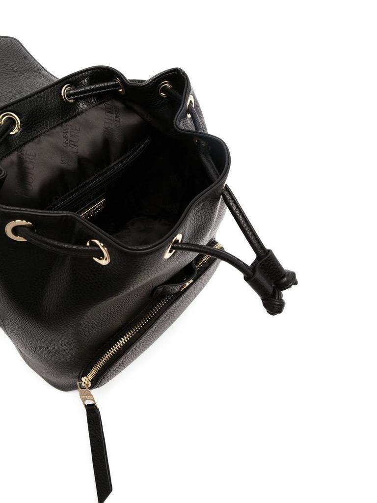 Versace Jeans Women's  Black Polyester Backpack商品第4张图片规格展示