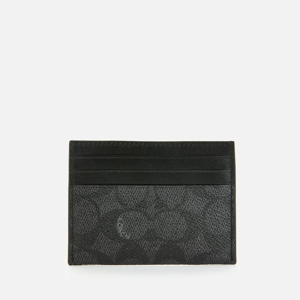 商品Coach|Coach Men's Card Case In Signature Canvas,价格¥530,第1张图片