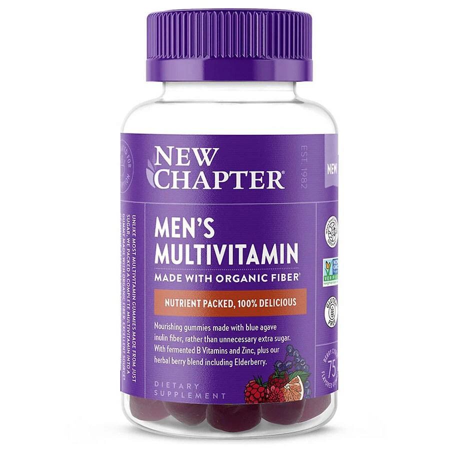 商品New Chapter|Men's Multivitamin Fiber Gummy,价格¥231,第1张图片