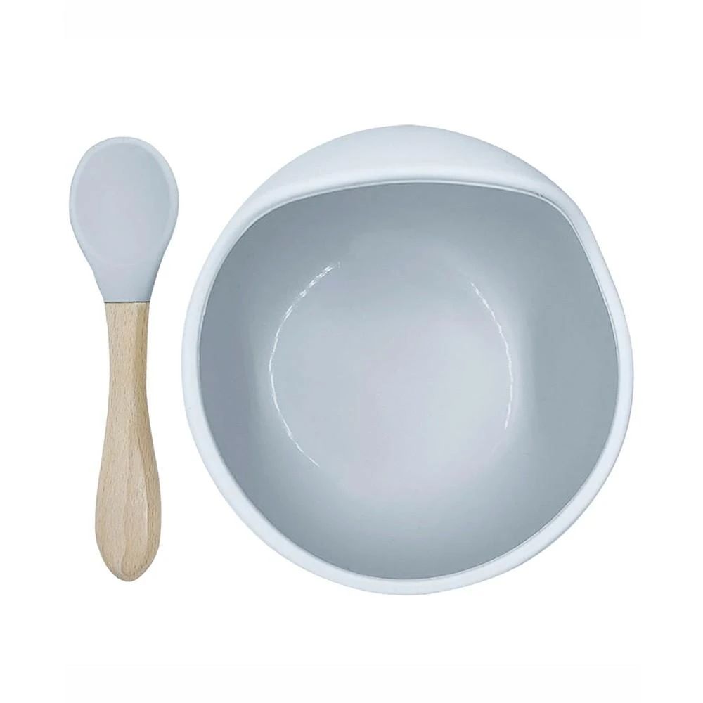 商品Kushies|Baby Boys or Baby Girls Siliscoop Silicone Feeding Bowl and Spoon, 2 Piece Set,价格¥187,第1张图片