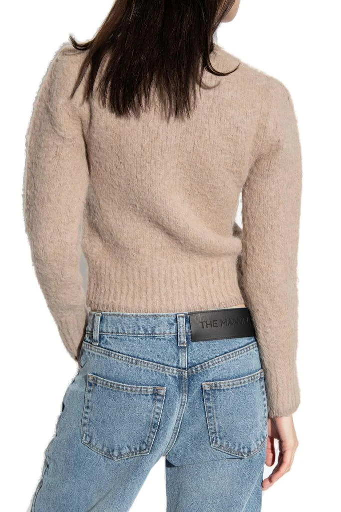 商品AMI|AMI Brushed-Effect Detail Knit Jumper,价格¥2040,第3张图片详细描述