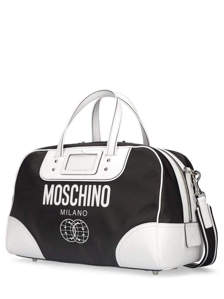 商品Moschino|Logo Print Nylon Duffle Bag,价格¥3633,第3张图片详细描述