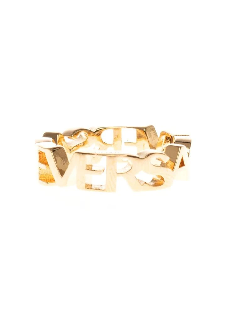 商品Versace|Versace Logo Lettering Shiny Ring,价格¥1378,第2张图片详细描述