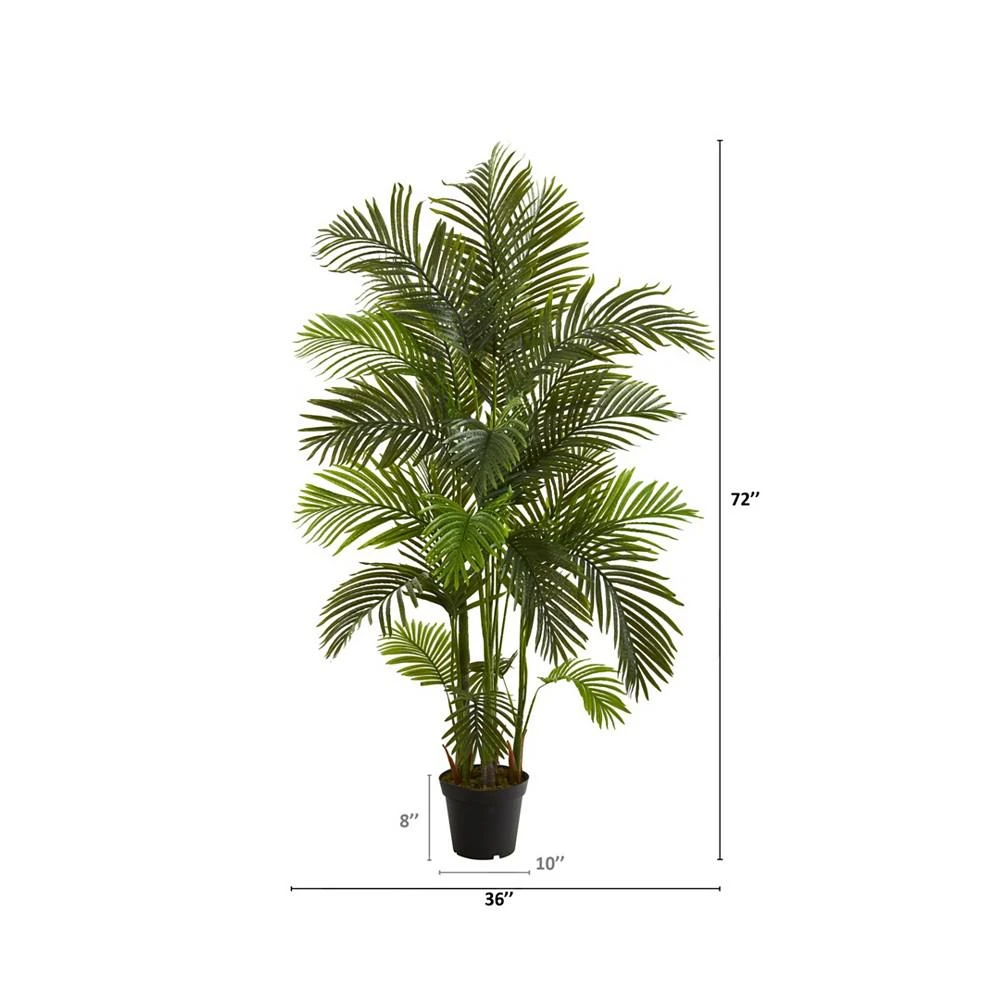 商品NEARLY NATURAL|Areca Palm Artificial Tree, 6',价格¥2226,第2张图片详细描述