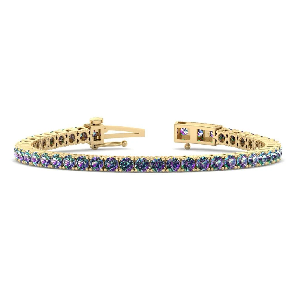 商品SSELECTS|11 1/2 Carat Mystic Topaz Tennis Bracelet In 14 Karat Yellow Gold, 7 Inches,价格¥10955,第1张图片