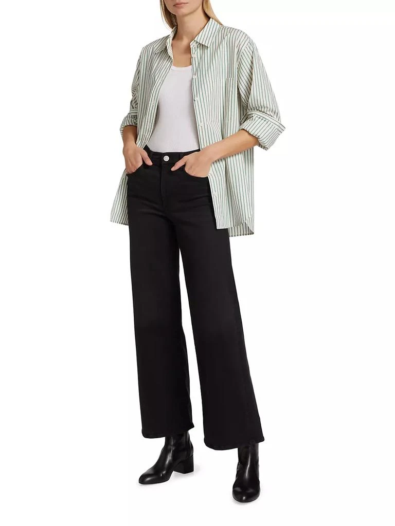 商品FRAME|Le Slim Palazzo Mid-Rise Crop Jeans,价格¥2011,第2张图片详细描述