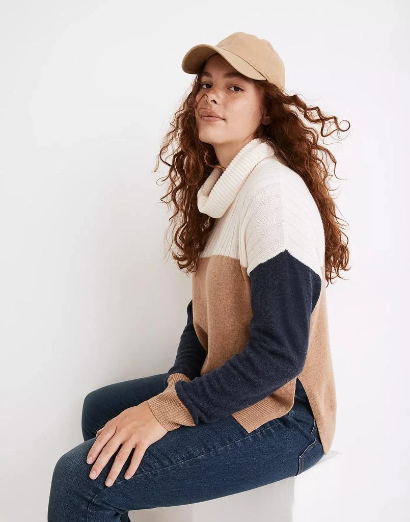 商品Madewell|Hickory Turtleneck Sweater in Colorblock,价格¥315,第2张图片详细描述