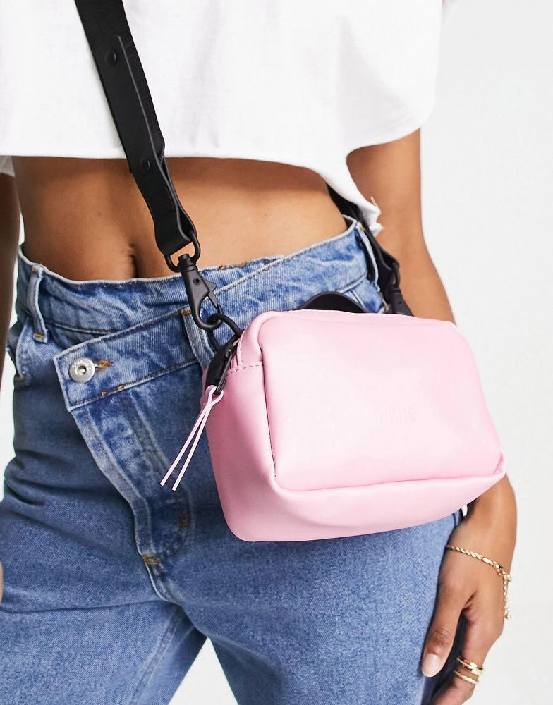 商品RAINS|Rains 13070 waterproof cross body micro box bag in pink,价格¥281,第4张图片详细描述