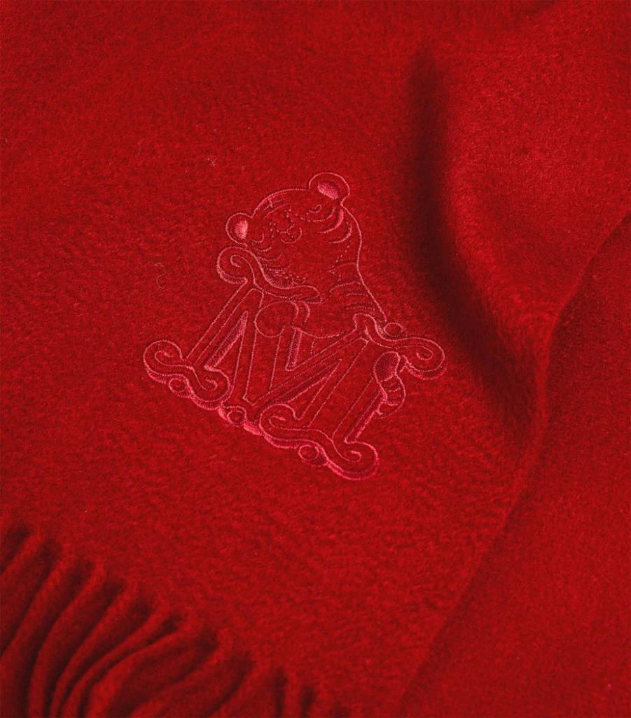 商品Max Mara|Cashmere Monogram Stole Scarf,价格¥1797,第4张图片详细描述
