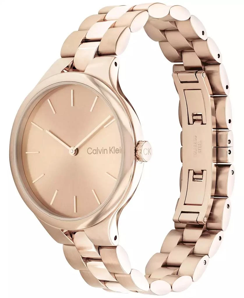 商品Calvin Klein|Carnation Gold-Tone Bracelet Watch 38mm,价格¥811,第2张图片详细描述