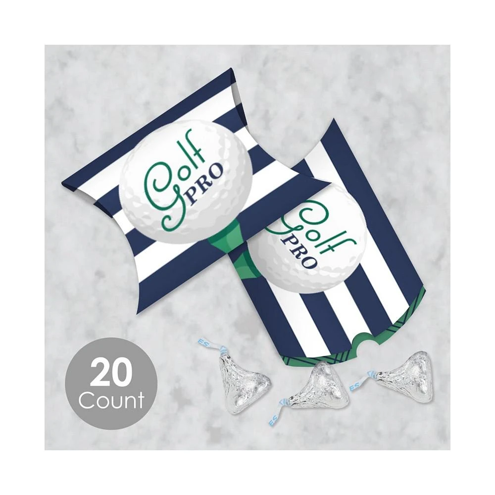 商品Big Dot of Happiness|Par-Tee Time - Golf - Favor Gift Boxes - Birthday or Retirement Party Petite Pillow Boxes - Set of 20,价格¥127,第2张图片详细描述