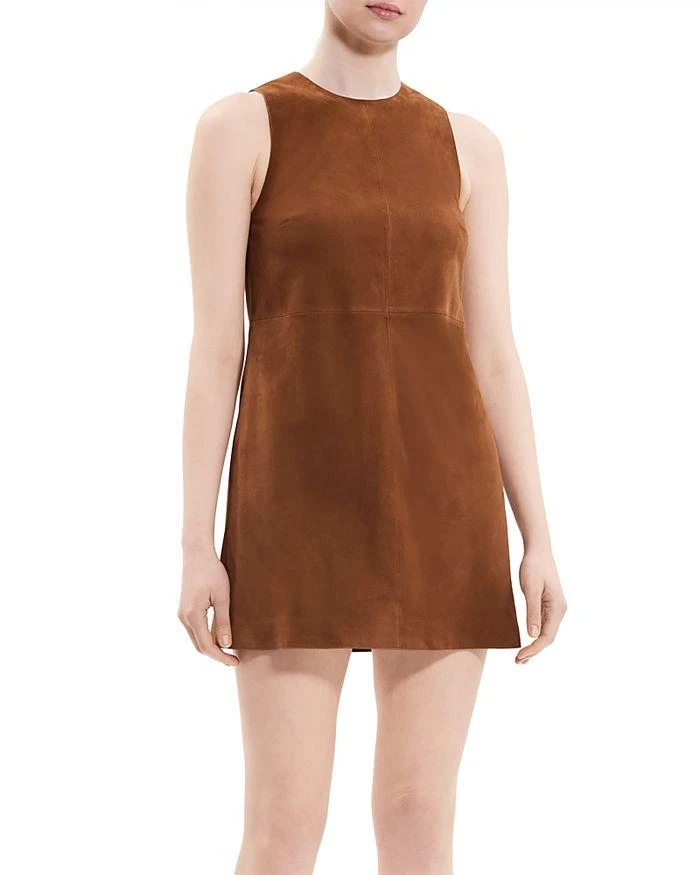 商品Theory|Suede Shift Mini Dress,价格¥5879,第1张图片