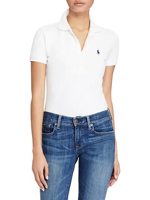 商品Ralph Lauren|Stretch Cotton Polo Shirt,价格¥809,第5张图片详细描述