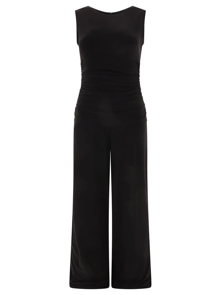 商品Norma Kamali|Shirred Waist Jumpsuit Dresses Black,价格¥615,第1张图片