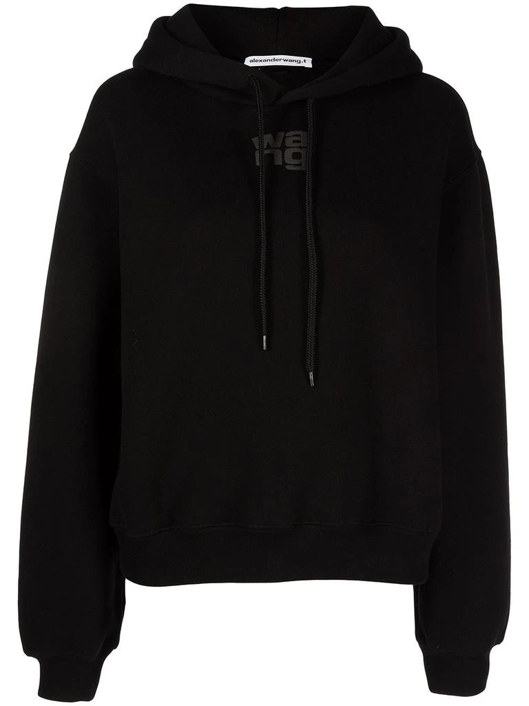 商品Alexander Wang|T BY ALEXANDER WANG WOMEN ESSENTIAL PUFF LOGO TERRY HOODIE,价格¥1444,第5张图片详细描述