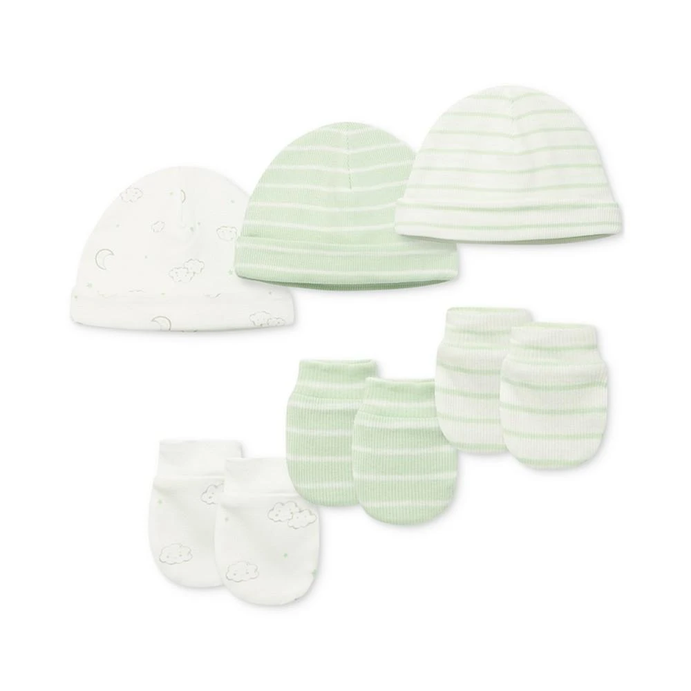 商品Little Me|Baby Joy 9-Pc. Cotton Hats & Mittens Set,价格¥165,第1张图片