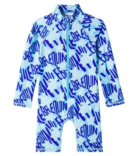商品Vilebrequin Kids|Guppy印花防晒连体泳衣,价格¥1606,第1张图片详细描述
