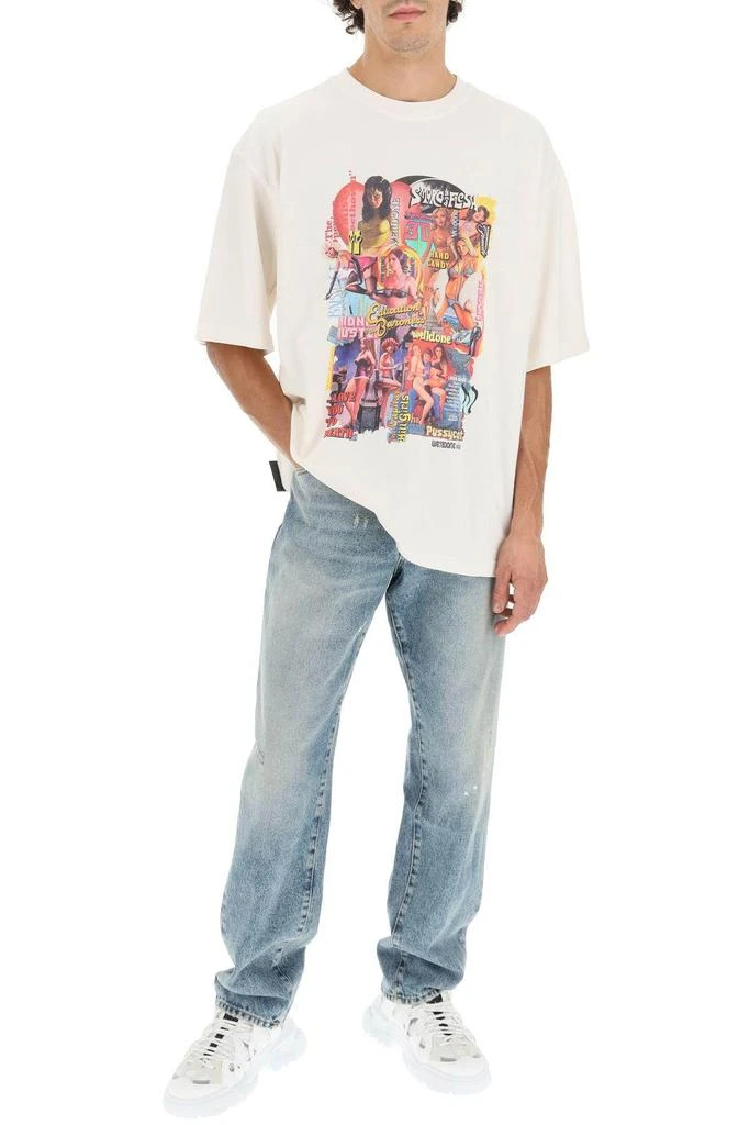 商品We11done|'NEW MOVIE COLLAGE' PRINT OVERSIZED T-SHIRT,价格¥1437,第2张图片详细描述