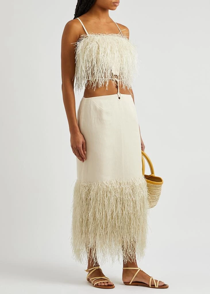 商品Jacquemus|La Robe Raphia cotton-blend canvas dress,价格¥8338,第4张图片详细描述