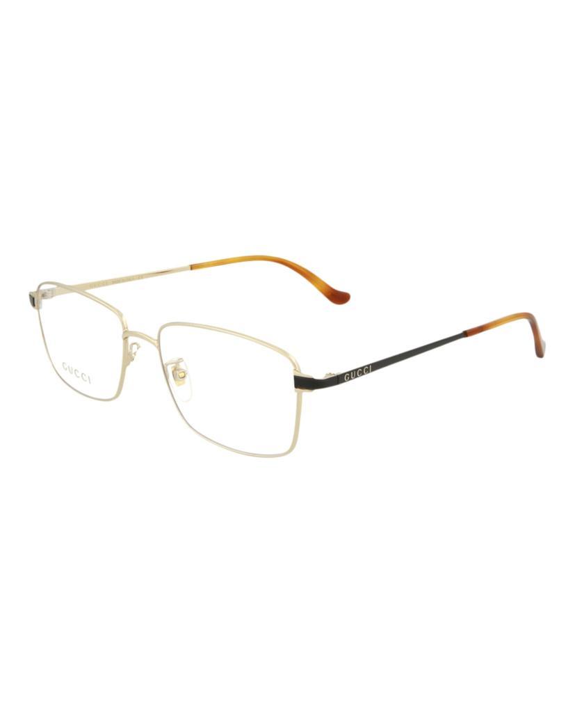 商品Gucci|Square-Frame Metal Optical Frames,价格¥754,第4张图片详细描述