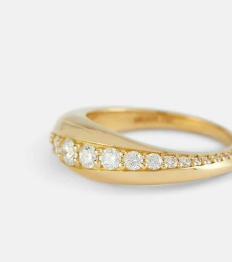 商品Melissa Kaye|Remi Small 18kt gold ring with diamonds,价格¥24881,第3张图片详细描述