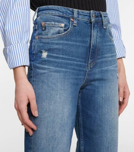 商品AG Jeans|Balloon高腰直筒牛仔裤,价格¥1103,第4张图片详细描述