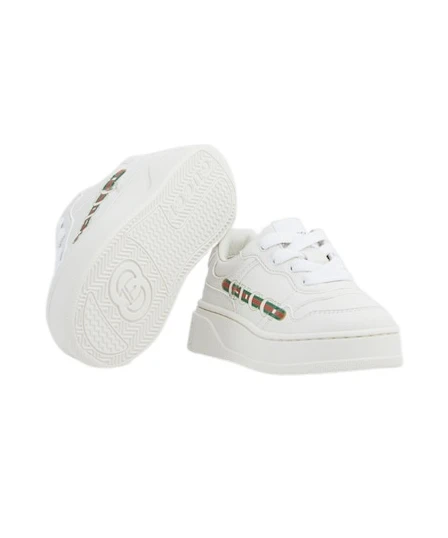 商品Gucci|Gucci 男童运动鞋 8136002SH509014 白色,价格¥3554,第6张图片详细描述