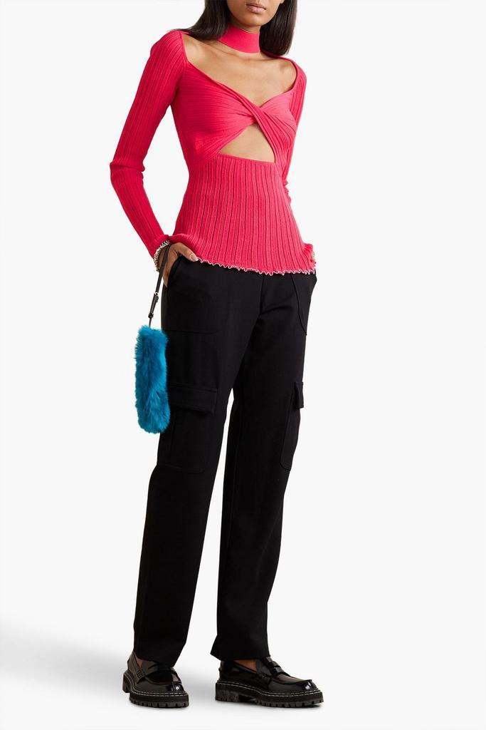 商品3.1 Phillip Lim|Twist-front ribbed cotton-blend top,价格¥2294,第2张图片详细描述