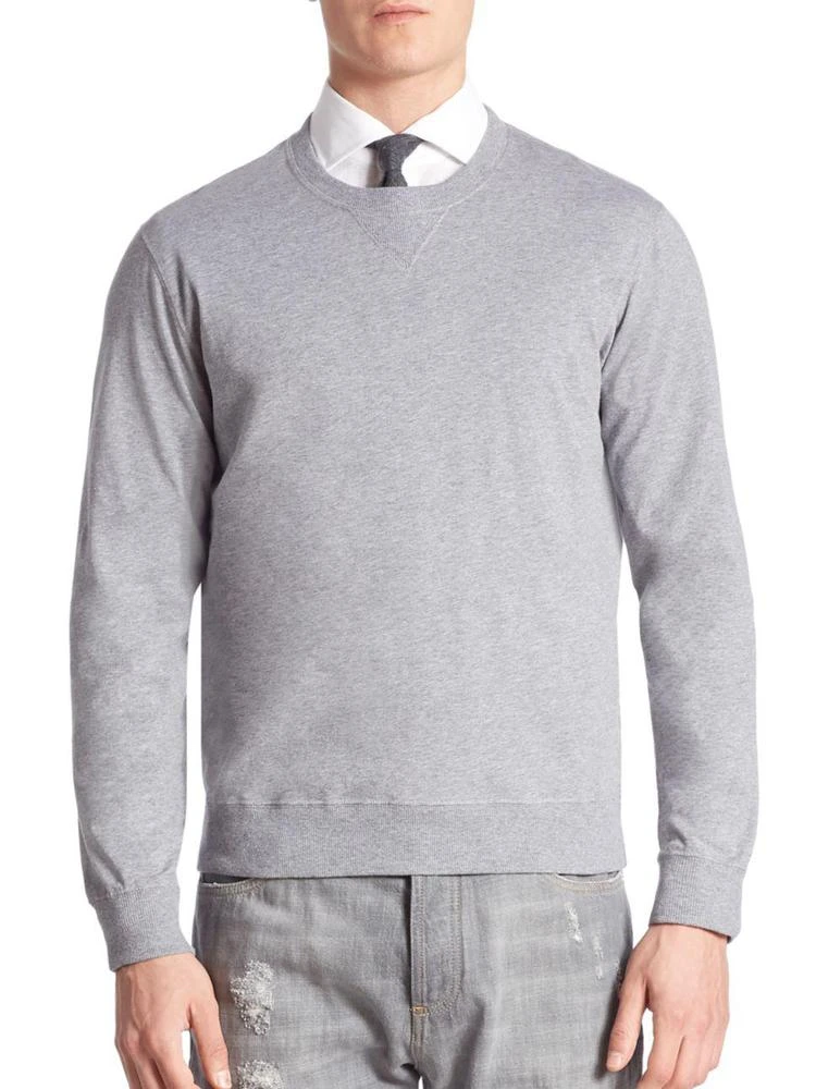 商品Brunello Cucinelli|Crewneck Heathered Sweater,价格¥1856,第1张图片