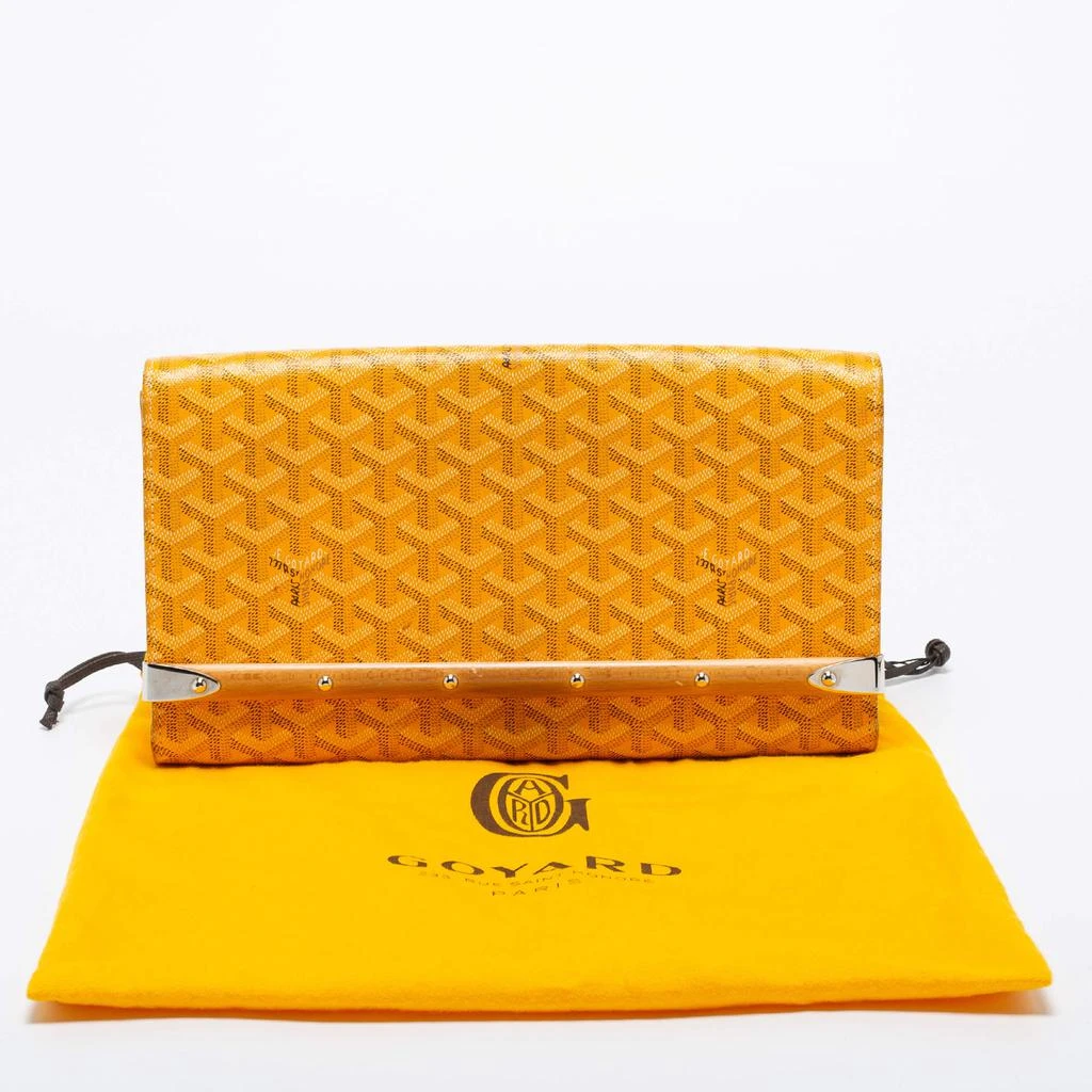 Goyard Yellow Goyardine Coated Canvas Monte Carlo Bois Clutch 商品