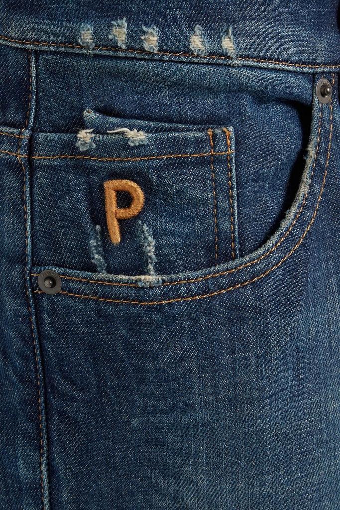 Faded distressed denim jeans商品第4张图片规格展示
