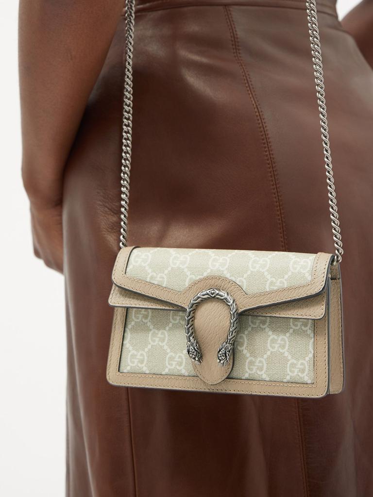 商品Gucci|Dionysus supermini GG-canvas cross-body bag,价格¥6960,第4张图片详细描述