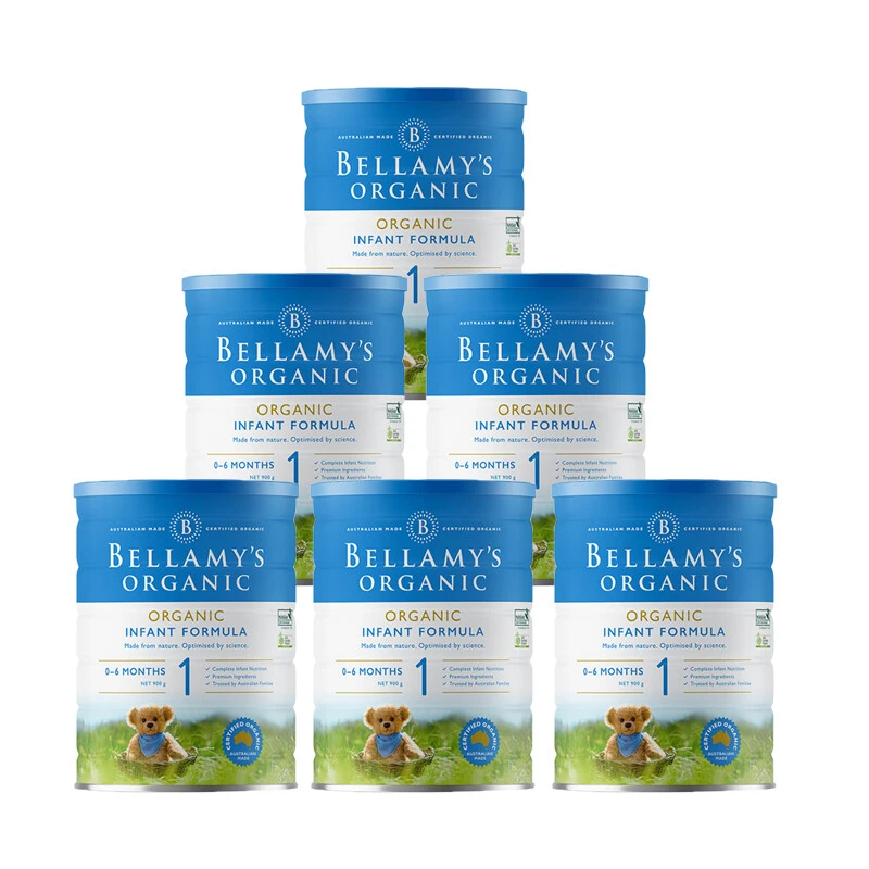 Bellamys Organic贝拉米1段（0-6个月）有机婴儿奶粉900g/罐 新旧版本随机发（保税仓发货）（预售3个工作日内发货） 商品