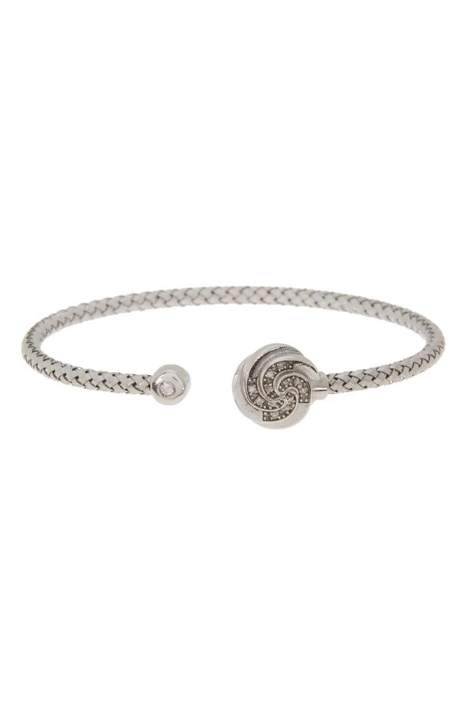 商品MESHMERISE|18K Gold Plated Diamond Bangle Bracelet - 0.12 ctw,价格¥1524,第1张图片