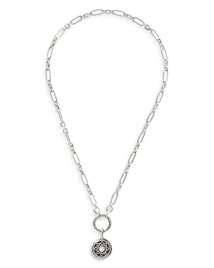商品John Hardy|Sterling Silver Classic Chain Interchangeable Ring & Flower Pendant Necklace, 18",价格¥7612,第3张图片详细描述