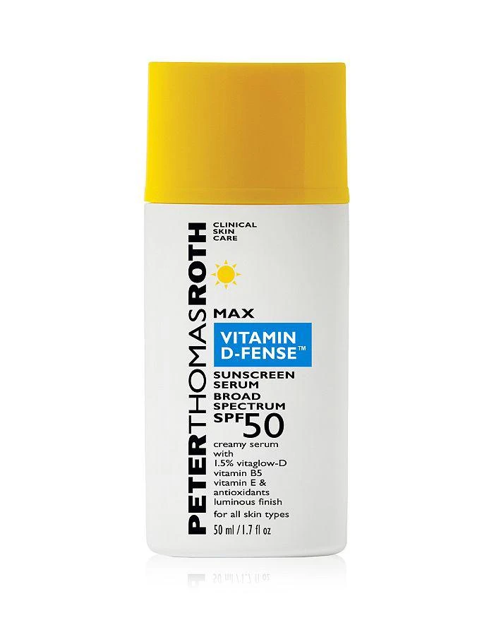 商品Peter Thomas Roth|Max Vitamin D-Fense™ Sunscreen Serum Broad Spectrum SPF 50 1.7 oz.,价格¥270,第1张图片