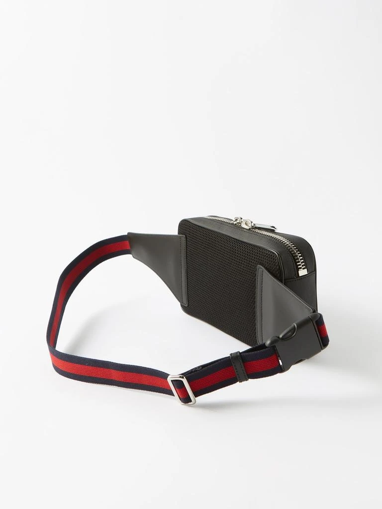 商品Gucci|GG-jacquard coated-canvas and leather belt bag,价格¥9593,第4张图片详细描述