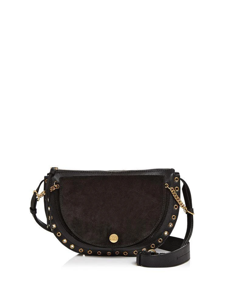 商品See by Chloé|Kriss Large Suede and Leather Crossbody  ,价格¥2199,第1张图片