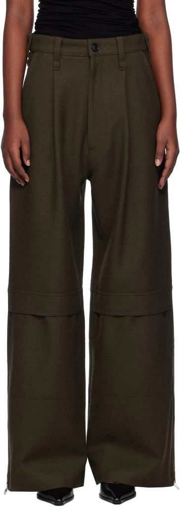 商品AMI|Brown Cargo Trousers,价格¥2301,第1张图片
