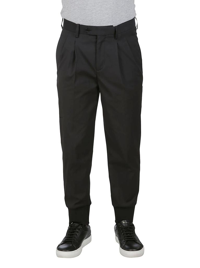 Neil Barrett Men's  Black Polyester Pants商品第2张图片规格展示