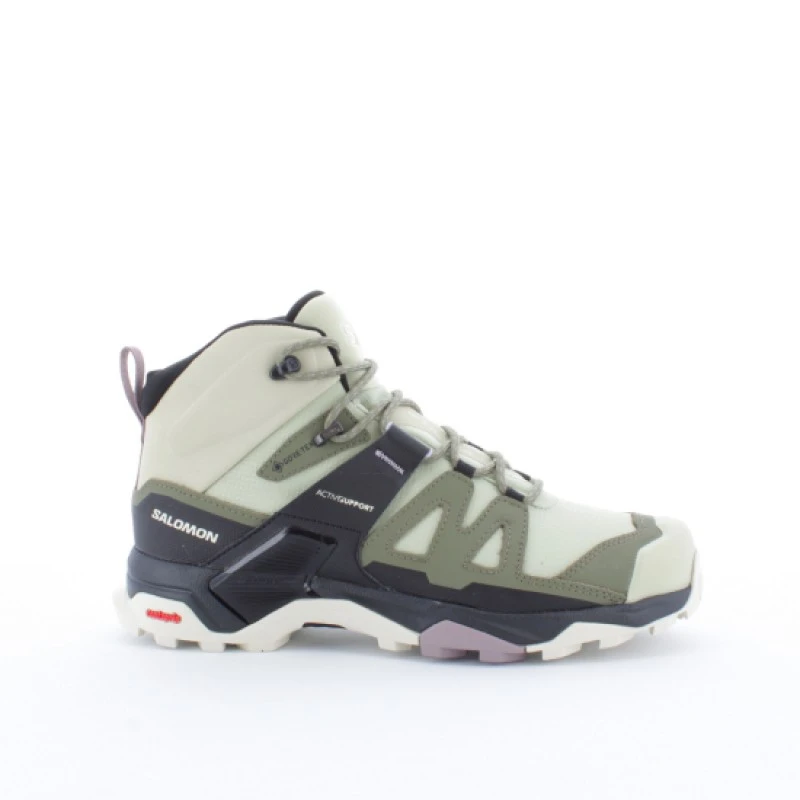 商品Salomon|Salomon萨洛蒙 X ULTRA 4 MID GTX女士绿色防水户外鞋,价格¥1719 描述