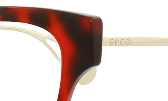 商品Gucci|52mm Cat Eye Optical Glasses,价格¥1277,第4张图片详细描述